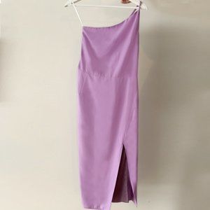 Lazo midi dress in lilac purple Clearance
